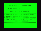 Screenshot of Data File Manager